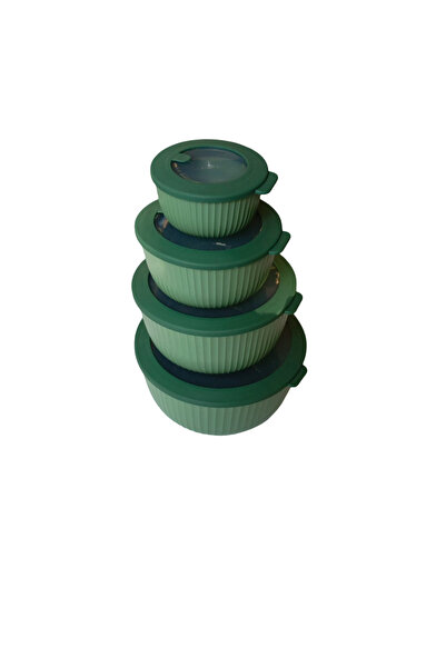 HOBBY LİFE Set of 4 Luxury Storage Containers with Leak-Proof Lids (Elegance Series) - 8.6 L