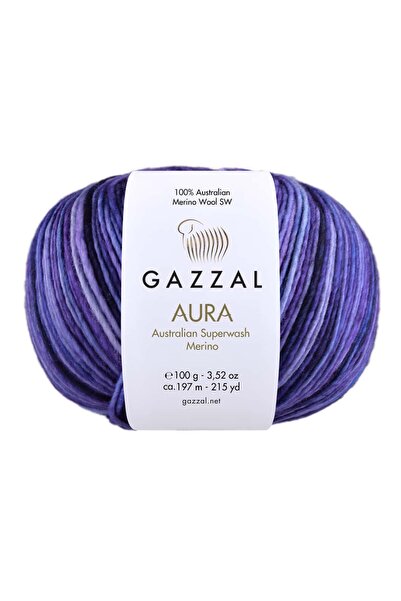 Gazzal Aura 100gr 197mt %100 DOĞAL El Örgü Ipliği