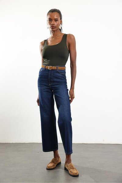 5in1Canpolat Khaki Zero Sleeve Jersey Undershirt 015