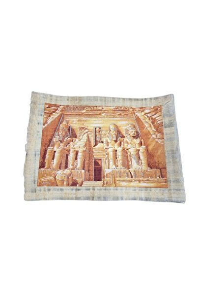 ABS Картина 43X31 см, ръчно рисувана, египетски стил, папирусова хартия