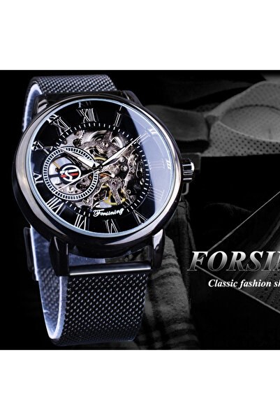 Forsining Men's Wristwatch Mechanical Automatic Classic Elegant Casual Business Retro Vintage