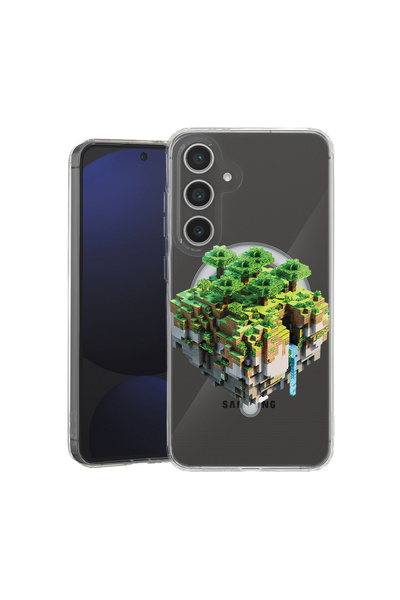 bestcase Carcasă antișoc MagSafe TPU pentru Samsung Galaxy A55, Minecraft, 20...