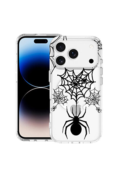 bestcase Carcasă antișoc MagSafe TPU pentru Apple iPhone 17 Pro, Spider Web, 2087014 AS 1036