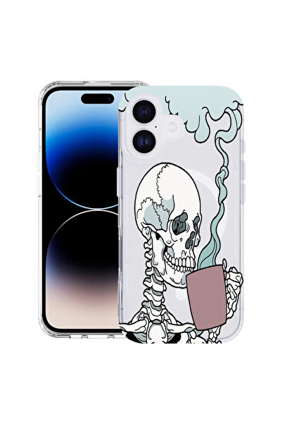 bestcase MagSafe антишоков TPU калъф за Apple iPhone 17, Череп, 2087013 AS 252