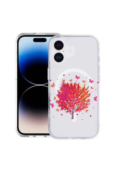 bestcase Carcasă antișoc MagSafe TPU pentru Apple iPhone 17, fluturi, 2087013...