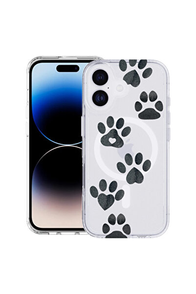bestcase Carcasă antișoc MagSafe TPU pentru Apple iPhone 17, Labă de câine, 2...