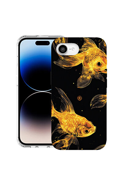 bestcase Θήκη MagSafe Anti Shock TPU για Apple iPhone 16e, Χρυσά Ψάρια, 19883...