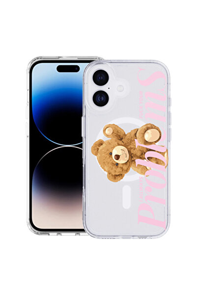 bestcase Carcasă antișoc MagSafe TPU pentru Apple iPhone 17, Ursuleț de pluș ...