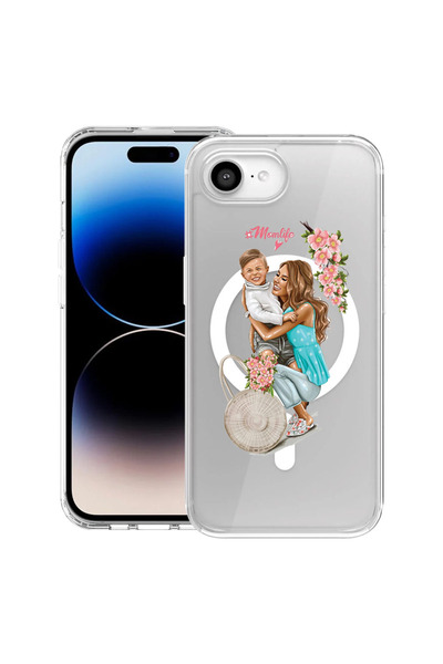 bestcase Θήκη MagSafe Anti Shock TPU για Apple iPhone 16e, Μαμά Ζωή με ένα Αγ...
