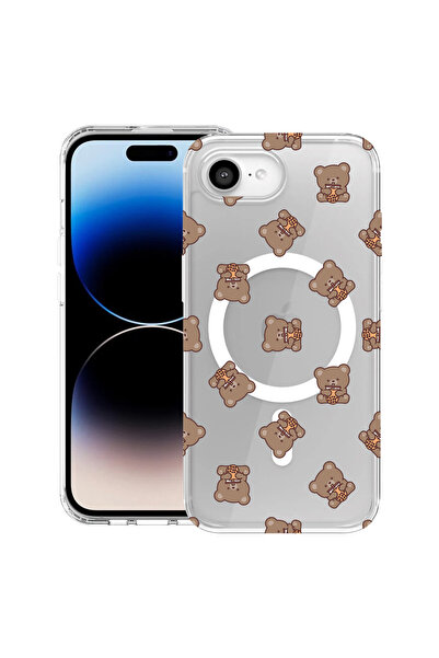 bestcase Carcasă antișoc MagSafe TPU pentru Apple iPhone 16e, model ursuleț d...