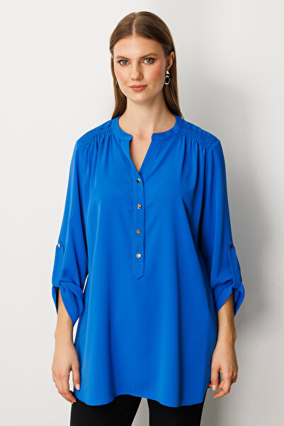 Mi Pret a Porter Mi Omuzları Büzgülü Bluz