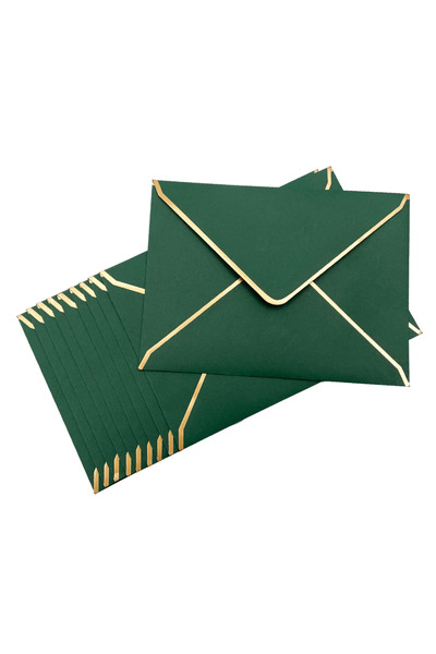 Choice3 ٥٠ ظرفًا أخضر، ٥٠ ظرفًا/عبوة، ١٨.٥ سم × ١٣.٥ سم، بنوم بنه، أظرف دعوات...