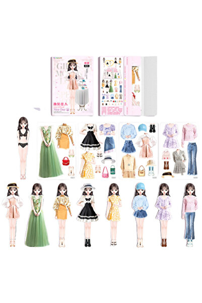 Choice5 مجموعة ملصقات تزيين الأميرة المغناطيسية، لعبة تعليمية محمولة للأطفال.