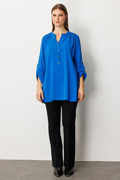 Mi Pret a Porter Mi Omuzları Büzgülü Bluz