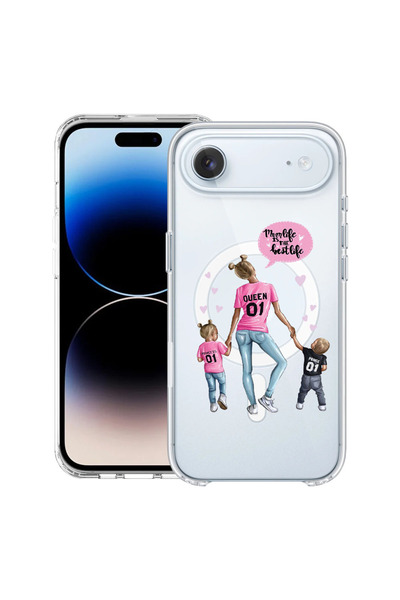 bestcase Θήκη MagSafe Anti Shock TPU για Apple iPhone 17 Air, Mom Life Αγόρι ...