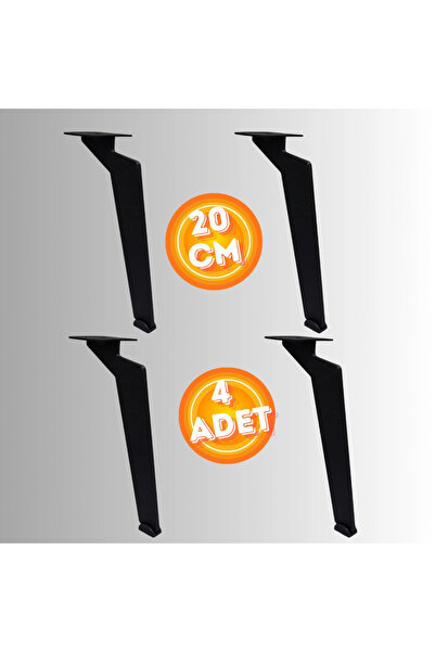 CANAKSESUAR 20 CM METAL TABANCA AYAK KOLTUK AYAĞI MOBİLYA AYAĞI ÜNİTE AYAĞI K...
