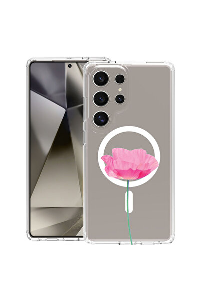 bestcase Carcasă antișoc MagSafe TPU pentru Samsung Galaxy S25 Ultra, roz - r...