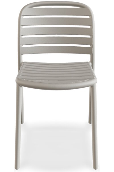 Papatya Tarabya Sandalye Fırtına Gri - Plastik Bahçe Balkon Mutfak Sandalyesi