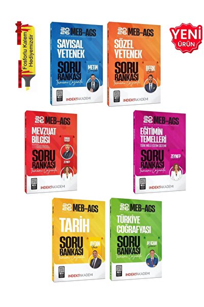 İndeks Akademi 2026 - MEB AGS Tüm Dersler Tamamı Çözümlü Soru Bankası Seti To...