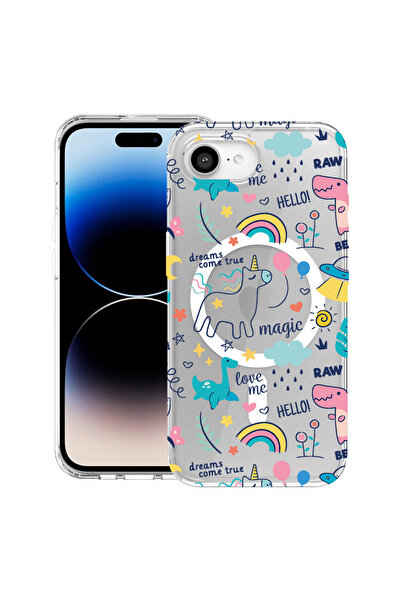 bestcase Carcasă antișoc MagSafe TPU pentru Apple iPhone 16e, Unicorn - Dream...