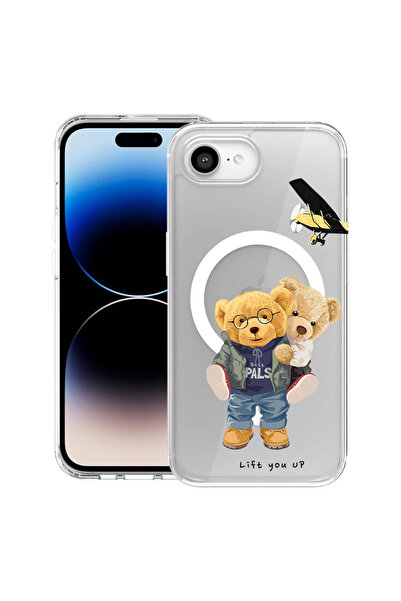 bestcase Carcasă antișoc MagSafe TPU pentru Apple iPhone 16e, Ursuleț de pluș...