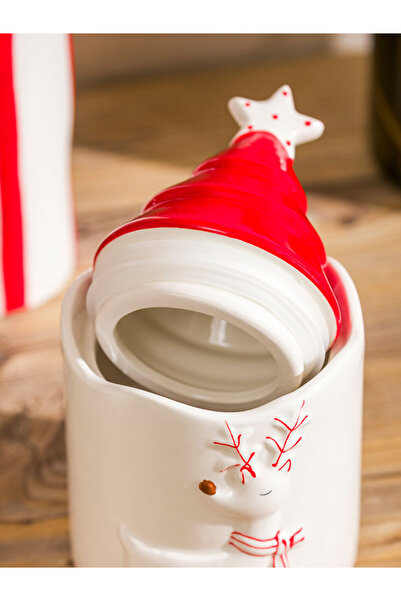 LC Waikiki حاوية تخزين سيراميك متنوعة ذات طابع العام الجديد من LCW HOME من RENKLİMAĞAZADAN