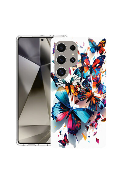 bestcase Carcasă antișoc MagSafe TPU pentru Samsung Galaxy S25 Ultra, fluturi...