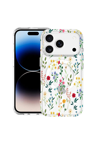bestcase Θήκη MagSafe Anti Shock TPU για Apple iPhone 17 Pro, Άνοιξη Λουλούδι...