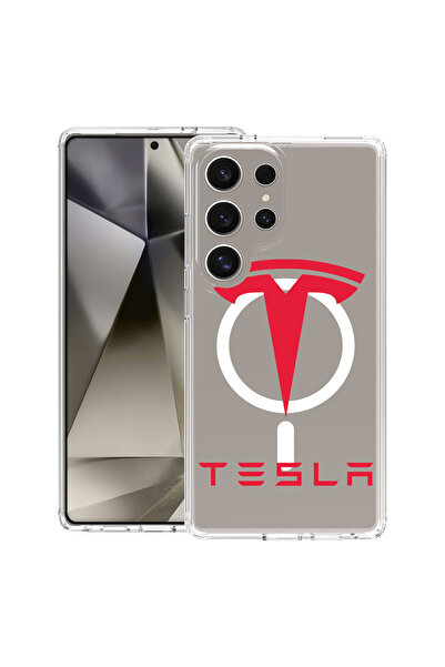 bestcase Carcasă antișoc MagSafe TPU pentru Samsung Galaxy S25 Ultra, Roșu Te...