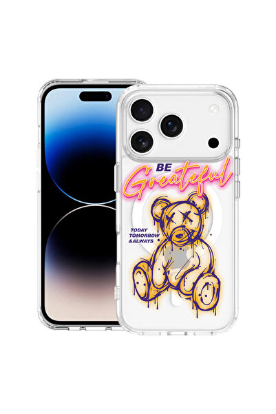 bestcase Carcasă antișoc MagSafe TPU pentru Apple iPhone 17 Pro Max, Ursuleț ...