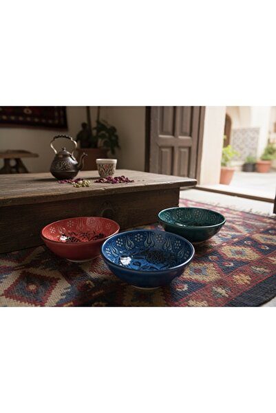 qtahya homes queen of kütahya Διακοσμητικό Κεραμικό Μπολ 3 τεμαχίων – Μοντέρν...