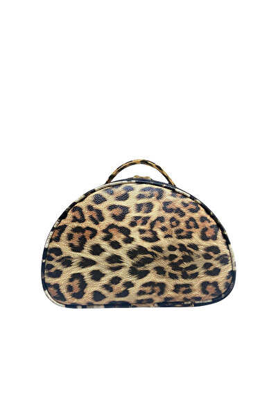 Maykis LEOPAR ПІВМІСЯЦЬ ЖІНОЧА ДОРОЖНЯ ТА МАЙЧУНКА ДЛЯ МАКІЯЖУ