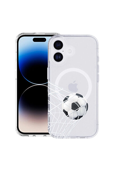 bestcase Carcasă MagSafe Anti-Șoc TPU pentru Apple iPhone 17, Gri Fotbal - Goooaaall, 2087013 AS 775