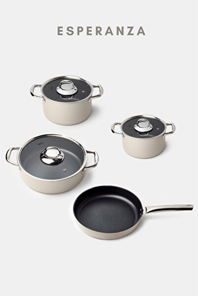 Gigilli Esperanza 7-Piece Cookware Set Cream