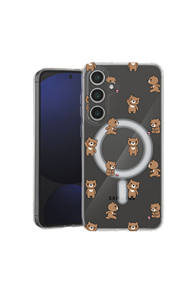 bestcase Carcasă antișoc MagSafe TPU pentru Samsung Galaxy A55, model ursuleț...