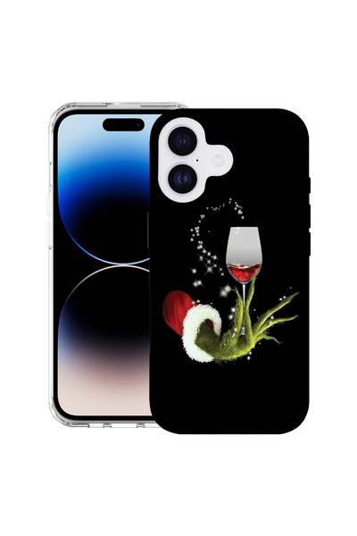 bestcase Carcasă antișoc MagSafe TPU pentru Apple iPhone 17, Grinch de Crăciu...