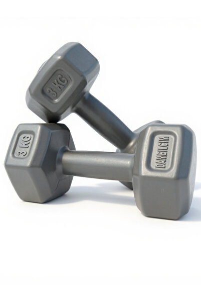 Mocca Style Delüx Altın Renkli Dambıl Seti 3 Kg X 2 Adet