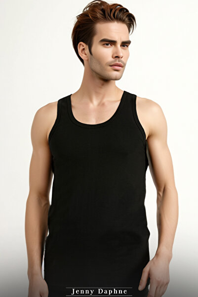Jenny Daphne Men's Cotton Strap Tank Top Qen1001