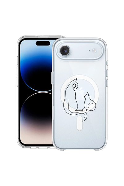 bestcase Θήκη MagSafe Anti Shock TPU για Apple iPhone 17 Air, Abstract Cat, 2...