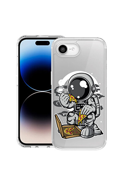 bestcase Carcasă antișoc MagSafe TPU pentru Apple iPhone 16e, Astronaut Pizza...
