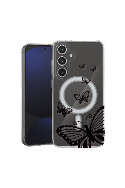 bestcase Carcasă MagSafe Anti-Șoc TPU pentru Samsung Galaxy A36 5G, Fluture, ...