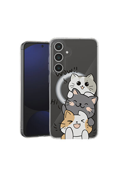 bestcase Carcasă antișoc MagSafe TPU pentru Samsung Galaxy A55, Cat Wow, 2087...