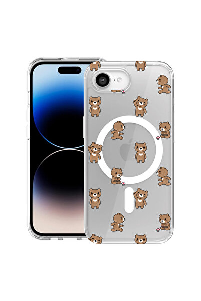 bestcase Θήκη MagSafe Anti Shock TPU για Apple iPhone 16e, με σχέδιο αρκουδάκ...
