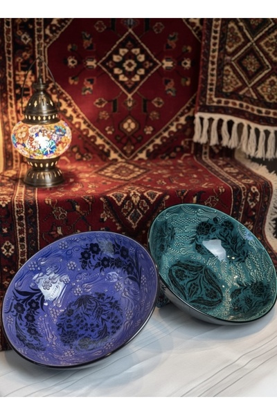 qtahya homes queen of kütahya Διακοσμητικό Κεραμικό Μπολ 3 τεμαχίων – Μοντέρν...