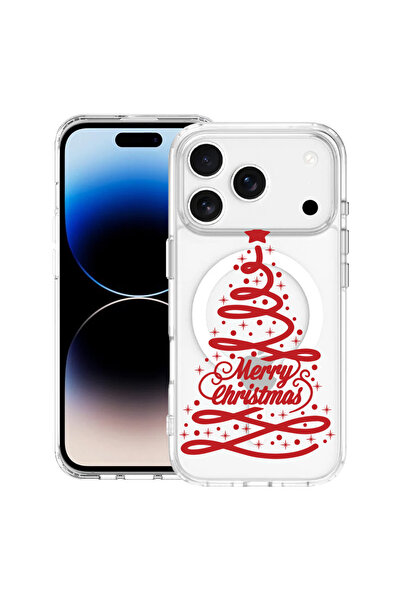 bestcase Carcasă MagSafe antișoc TPU pentru Apple iPhone 17 Pro, Brad de Crăc...