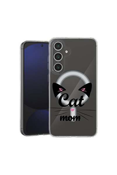 bestcase Carcasă antișoc MagSafe TPU pentru Samsung Galaxy A36 5G, Cat Mom, 2...