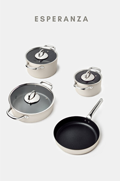 Gigilli Esperanza 7-Piece Cookware Set Cream