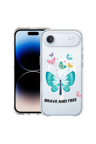 bestcase Carcasă antișoc MagSafe TPU pentru Apple iPhone 17 Air, fluturi, 208...