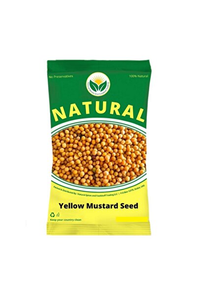 Natural بذور الخردل الصفراء 250 جرام × 12