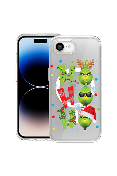 bestcase Carcasă antișoc MagSafe TPU pentru Apple iPhone 16e, Grinch - Ho Ho ...